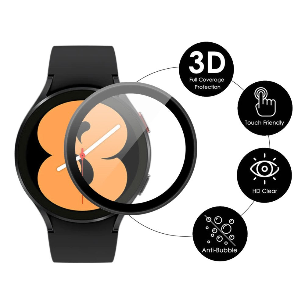 2stk Hærdet Glas Skærmbeskytter passer til Samsung Galaxy Watch 4 (40mm)