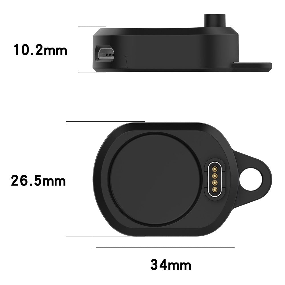 Silikone USB Type-C Ladestation passer til Garmin Smartwatch