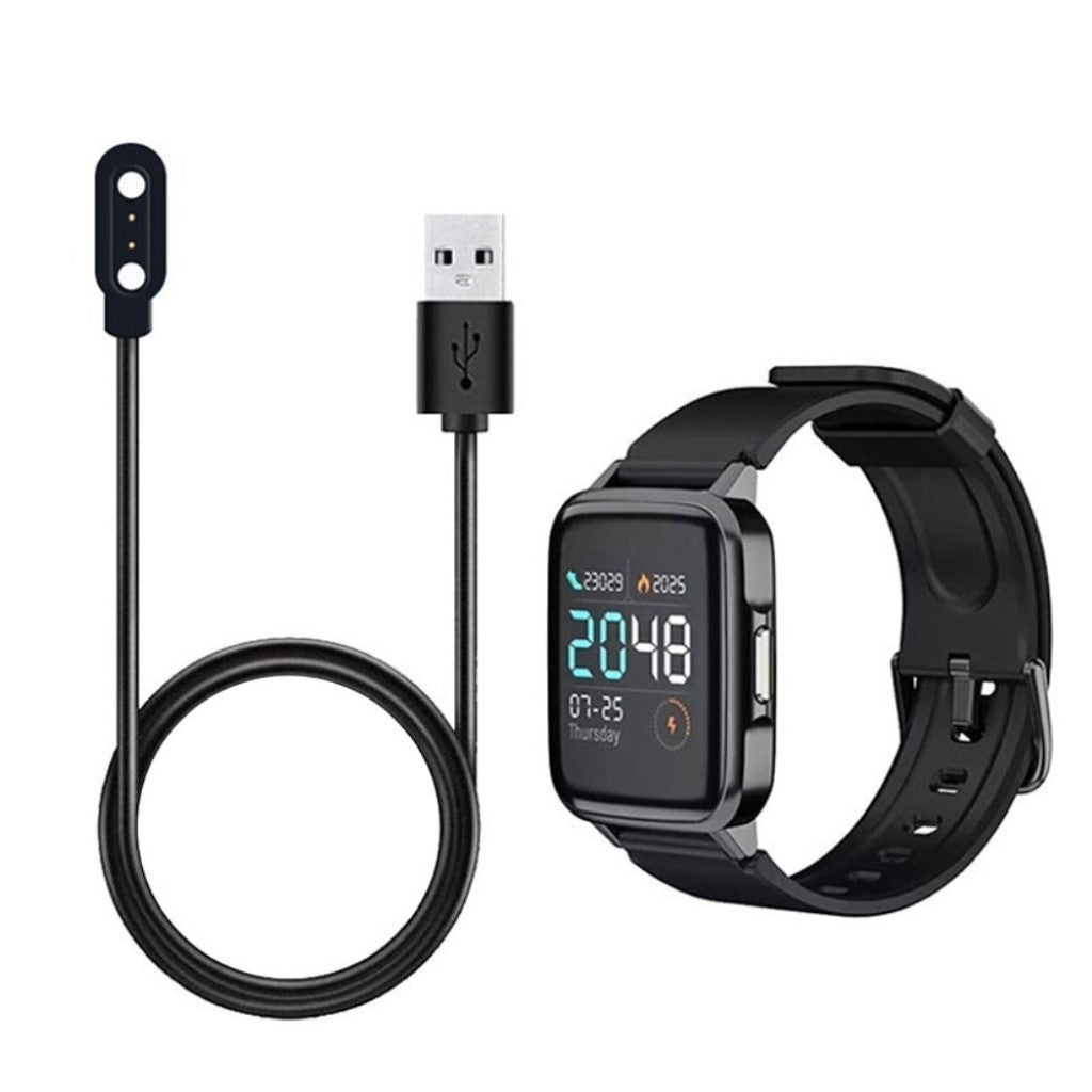 USB Ladestation passer til Haylou SmartWatch / Haylou Solar Hot på udsalg