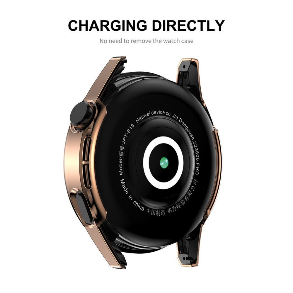 Vildt Godt Cover med Skærmbeskytter i Plastik og Hærdet Glas passer til Huawei Watch GT 3 (42mm) Rabat