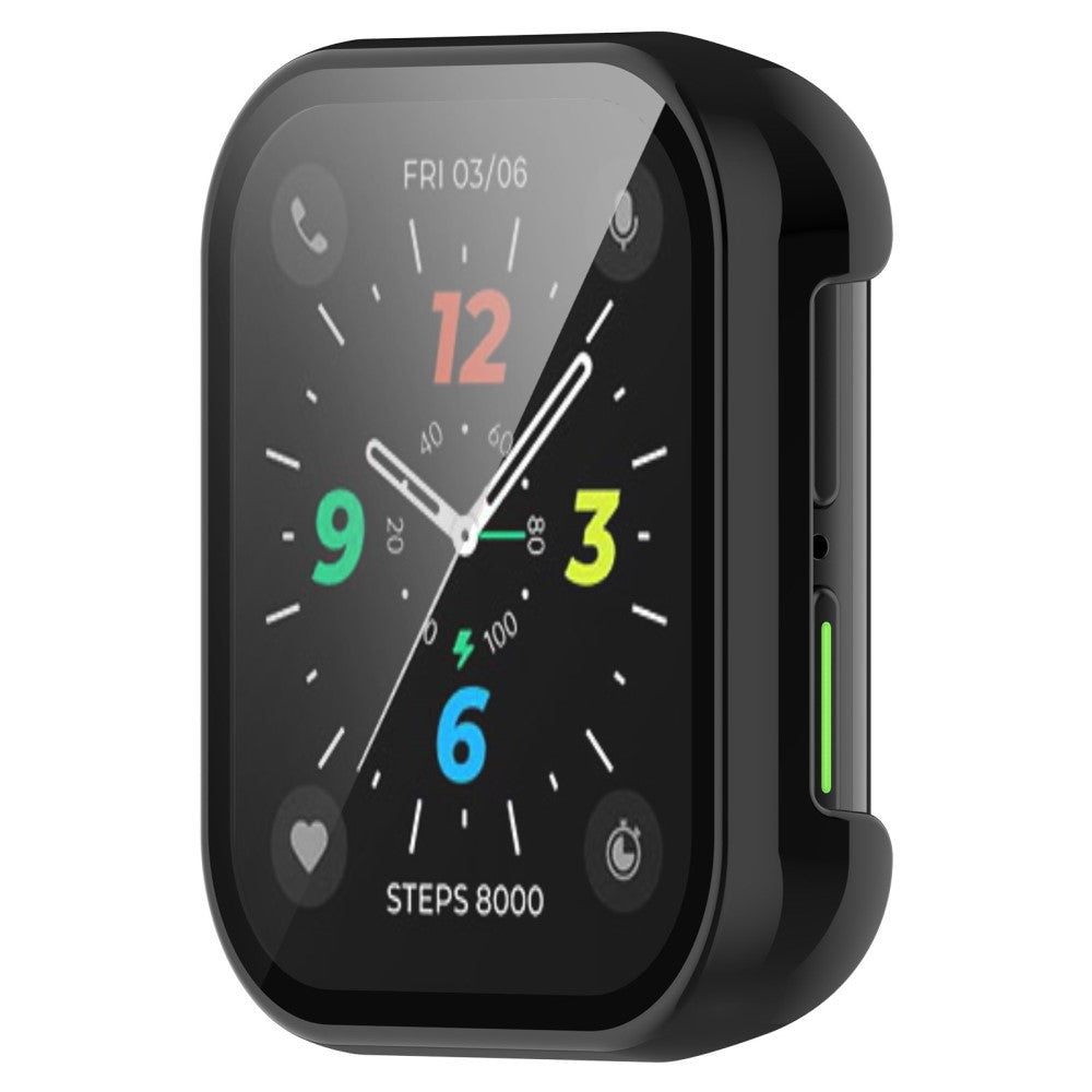 Meget Fed Cover med Skærmbeskytter i Plastik og Hærdet Glas passer til Oppo Watch 2 (42mm)