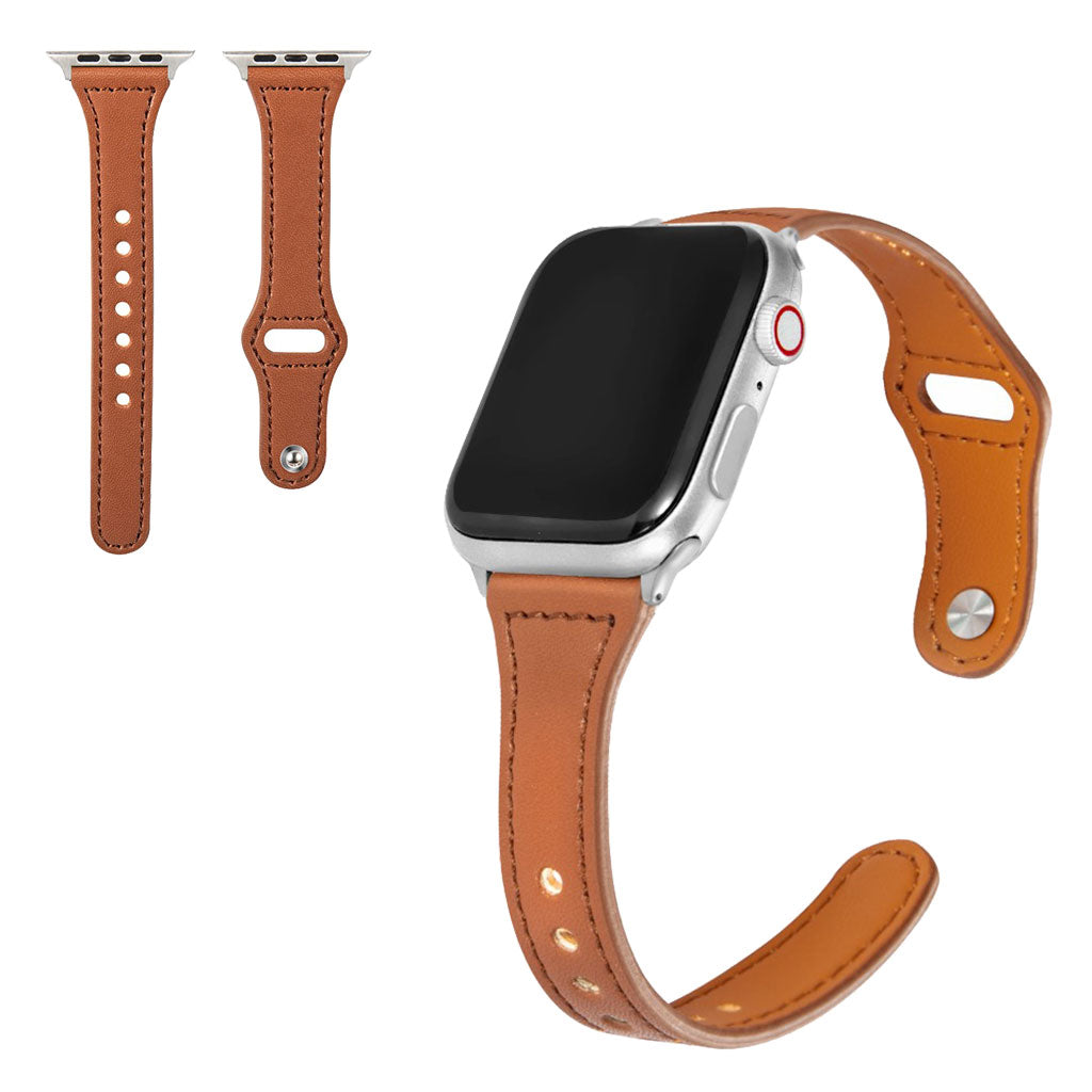 Yndigt Ægte Læder Universal Rem passer til Apple Smartwatch