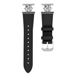 Cool Ægte Læder Og Metal Rem passer til Garmin Forerunner 55 / Garmin Venu Online nu