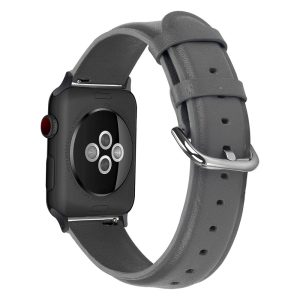 Slidstærk Ægte Læder Rem passer til Apple Watch Series 7 45mm