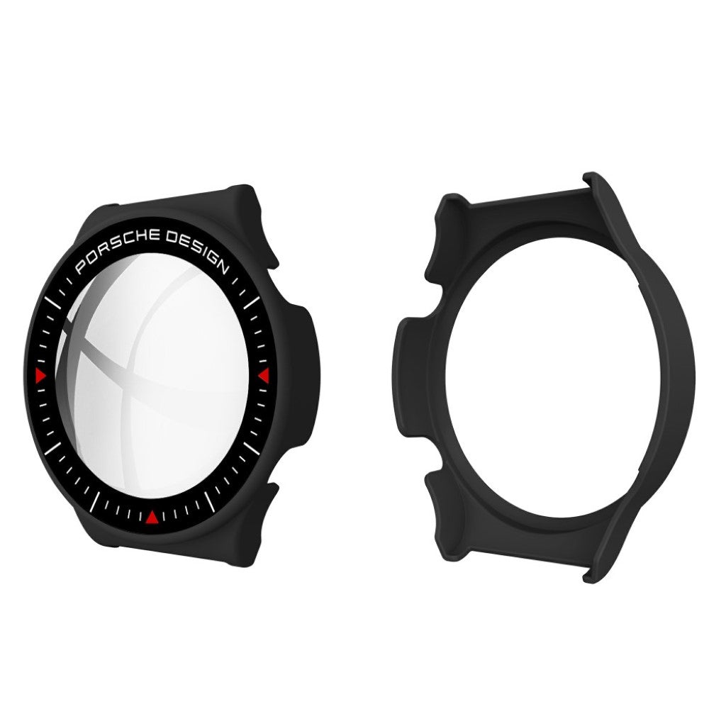 Super Fint Cover med Skærmbeskytter i Plastik og Hærdet Glas passer til Huawei Watch GT 2 Pro (Porsche Design)