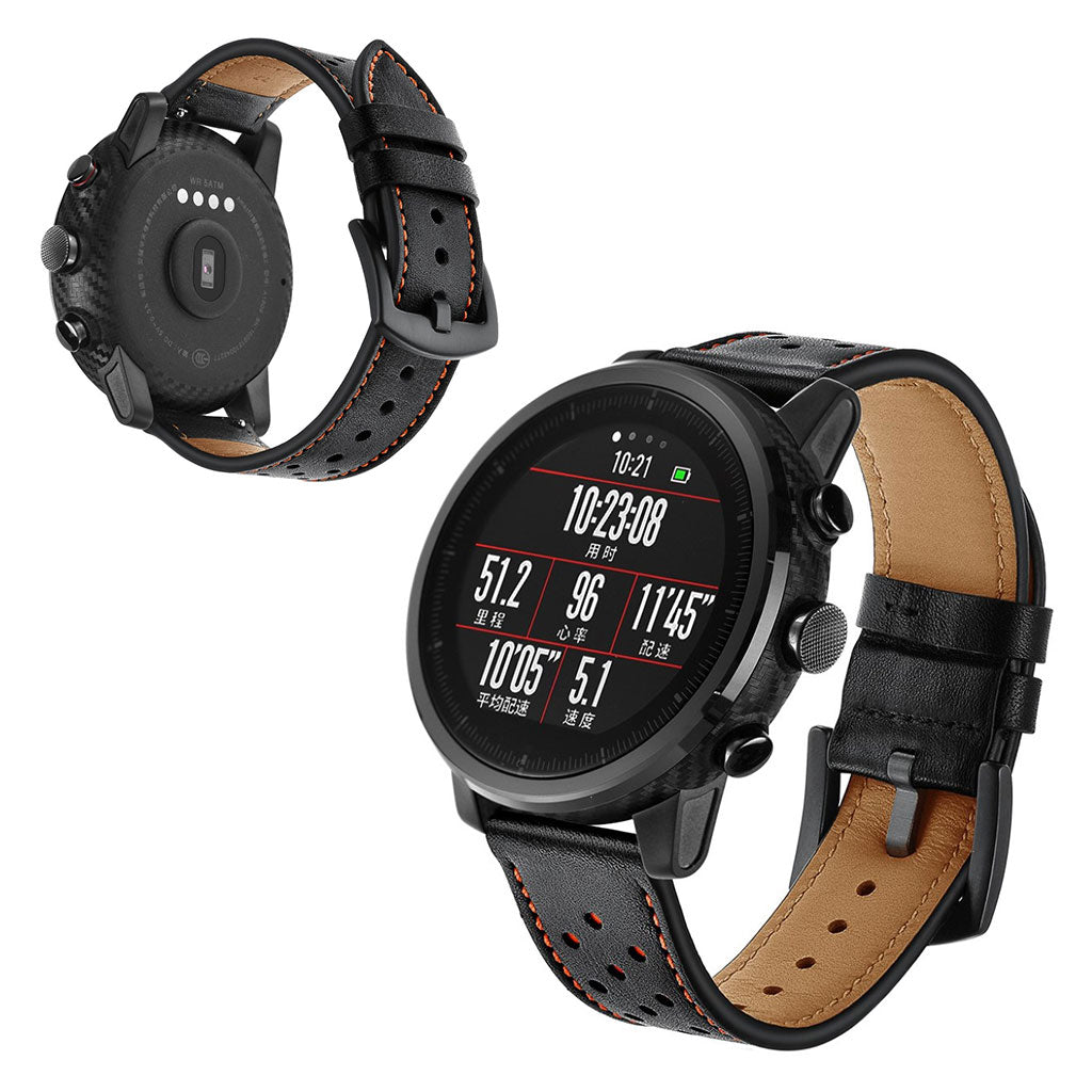 Elegant Ægte Læder Rem passer til Huawei Watch Online salg