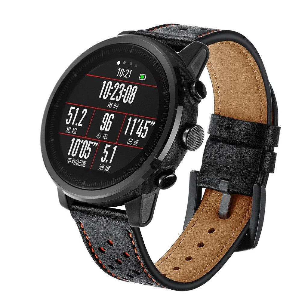 Elegant Ægte Læder Rem passer til Huawei Watch Online salg