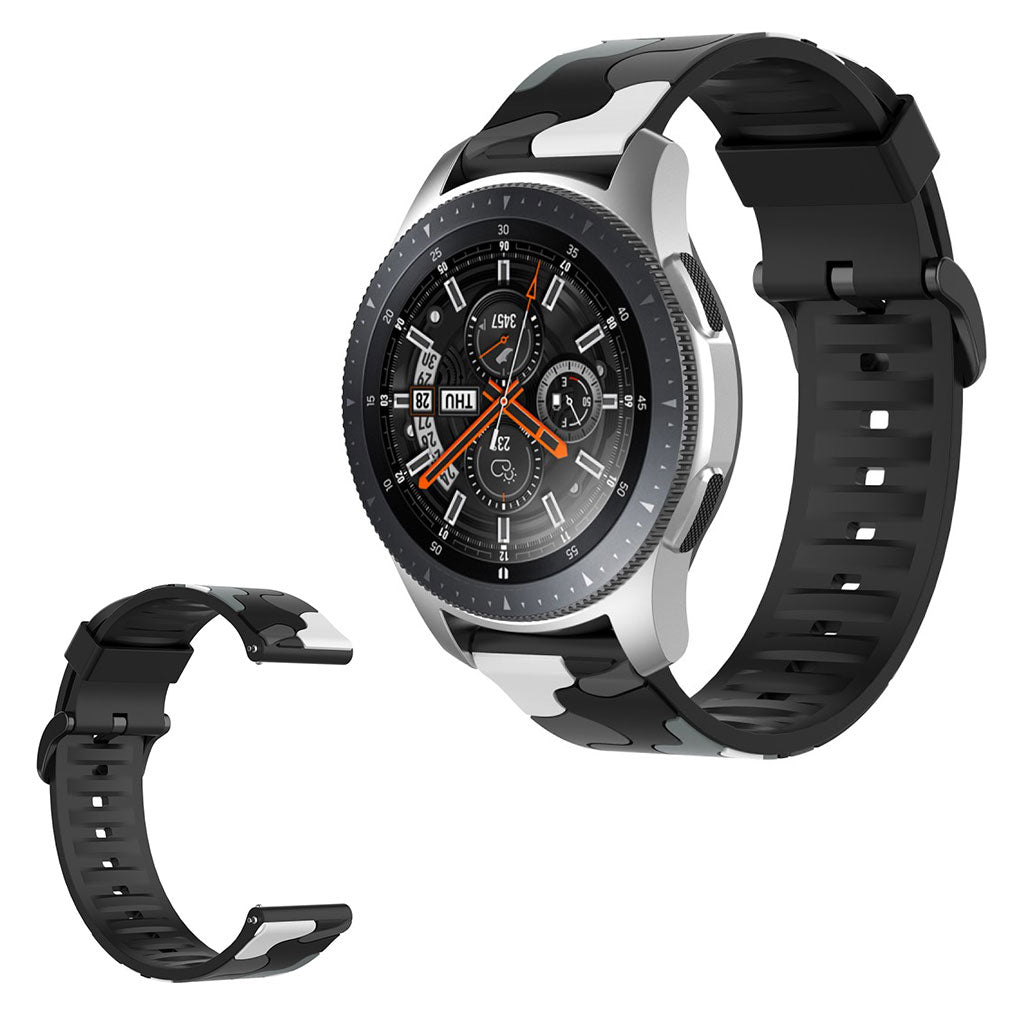 Silikone Universal Rem passer til Samsung Galaxy Watch 3 (45mm) / Samsung Galaxy Watch (46mm)