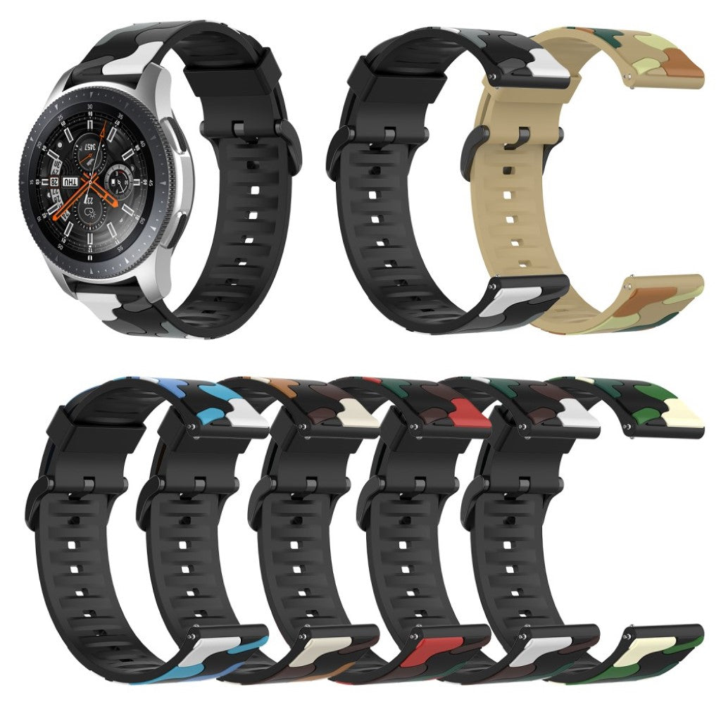 Silikone Universal Rem passer til Samsung Galaxy Watch 3 (45mm) / Samsung Galaxy Watch (46mm)