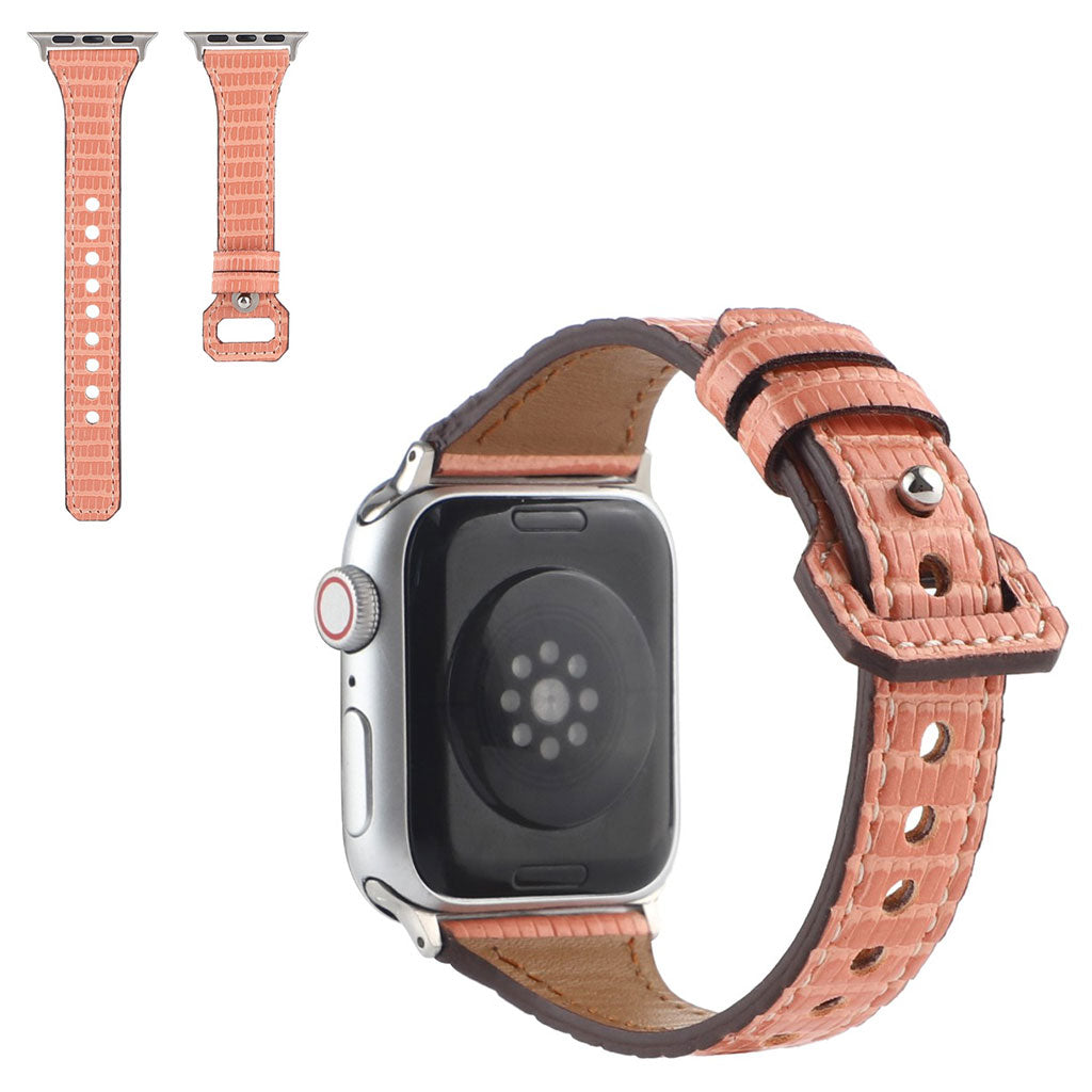 Smuk Ægte Læder Universal Rem passer til Apple Smartwatch