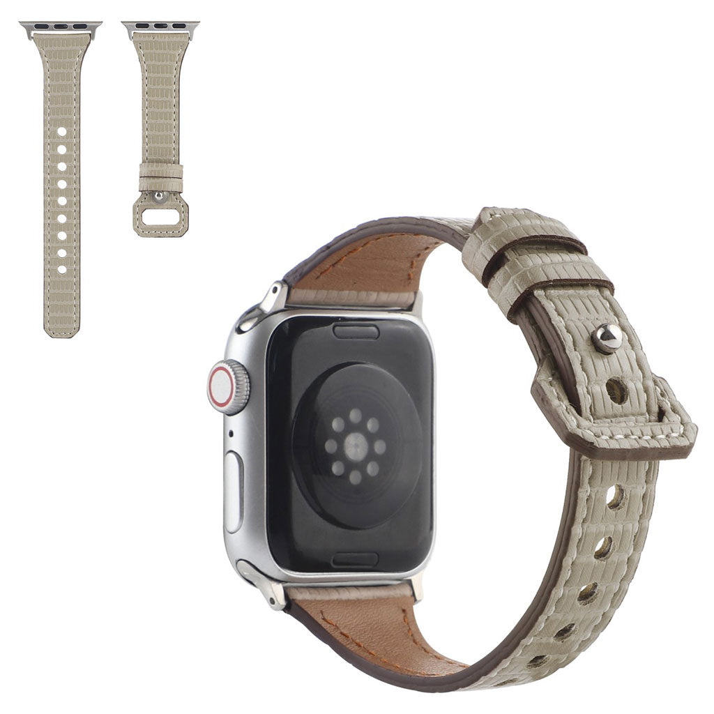 Smuk Ægte Læder Universal Rem passer til Apple Smartwatch
