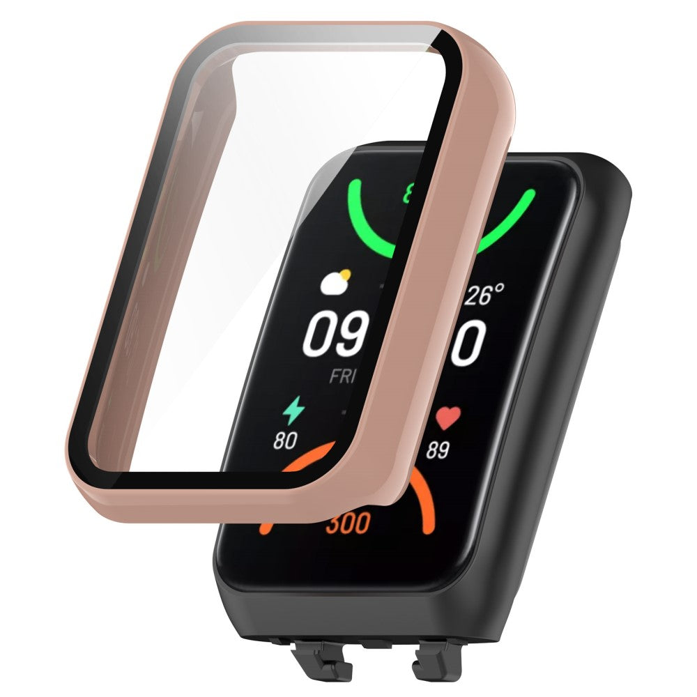 Vildt Flot Cover med Skærmbeskytter i Plastik og Hærdet Glas passer til Oppo Band 2