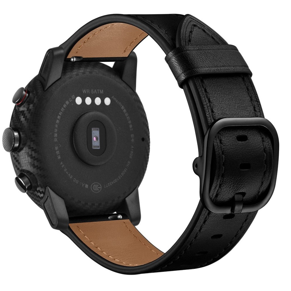 Ægte Læder Universal Rem passer til Amazfit Stratos 2 \ 2s / Amazfit 1 Online salg