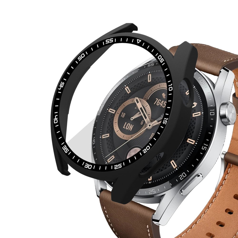 Mega Fed Cover med Skærmbeskytter i Plastik og Hærdet Glas passer til Huawei Watch GT 3 (46mm)