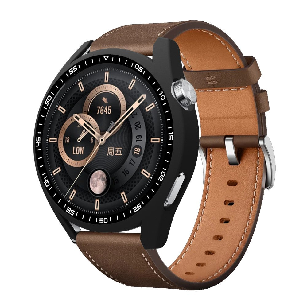 Mega Fed Cover med Skærmbeskytter i Plastik og Hærdet Glas passer til Huawei Watch GT 3 (46mm)