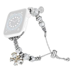 Vildt Smuk Metal Og Rhinsten Universal Rem passer til Apple Smartwatch