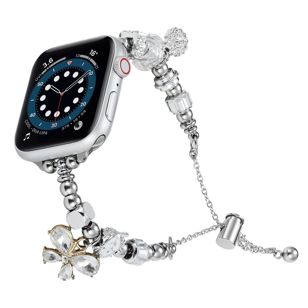 Vildt Smuk Metal Og Rhinsten Universal Rem passer til Apple Smartwatch