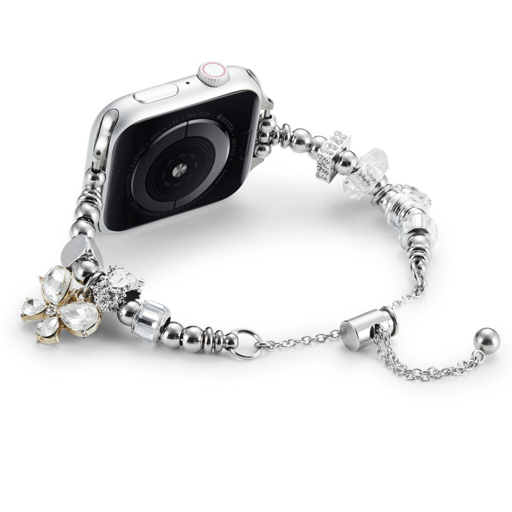 Vildt Smuk Metal Og Rhinsten Universal Rem passer til Apple Smartwatch