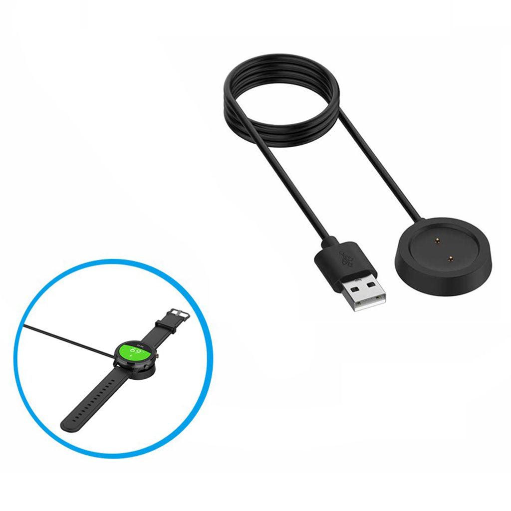 Plastik USB Ladestation passer til Amazfit GTR 42mm / Amazfit GTR 47mm