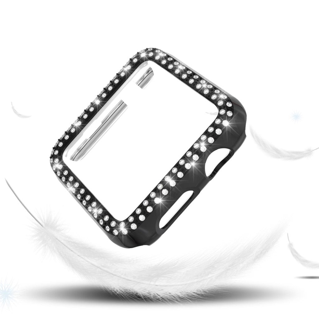 Vildt Fed Plastik og Rhinsten Cover passer til Apple Watch Series 1-3 42mm