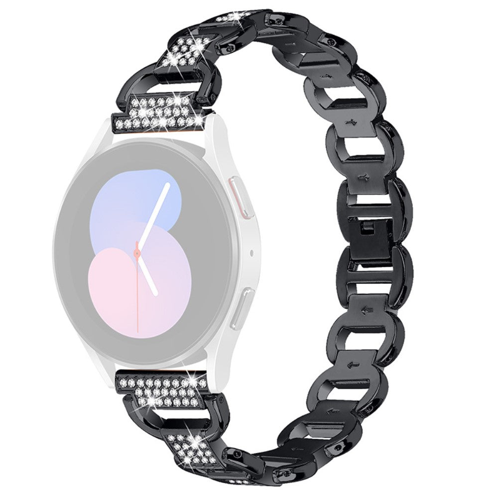 Solid Metal Og Rhinsten Universal Rem passer til Samsung Smartwatch