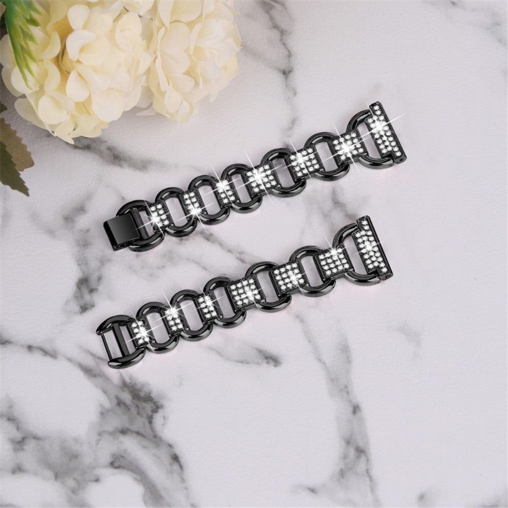 Solid Metal Og Rhinsten Universal Rem passer til Samsung Smartwatch