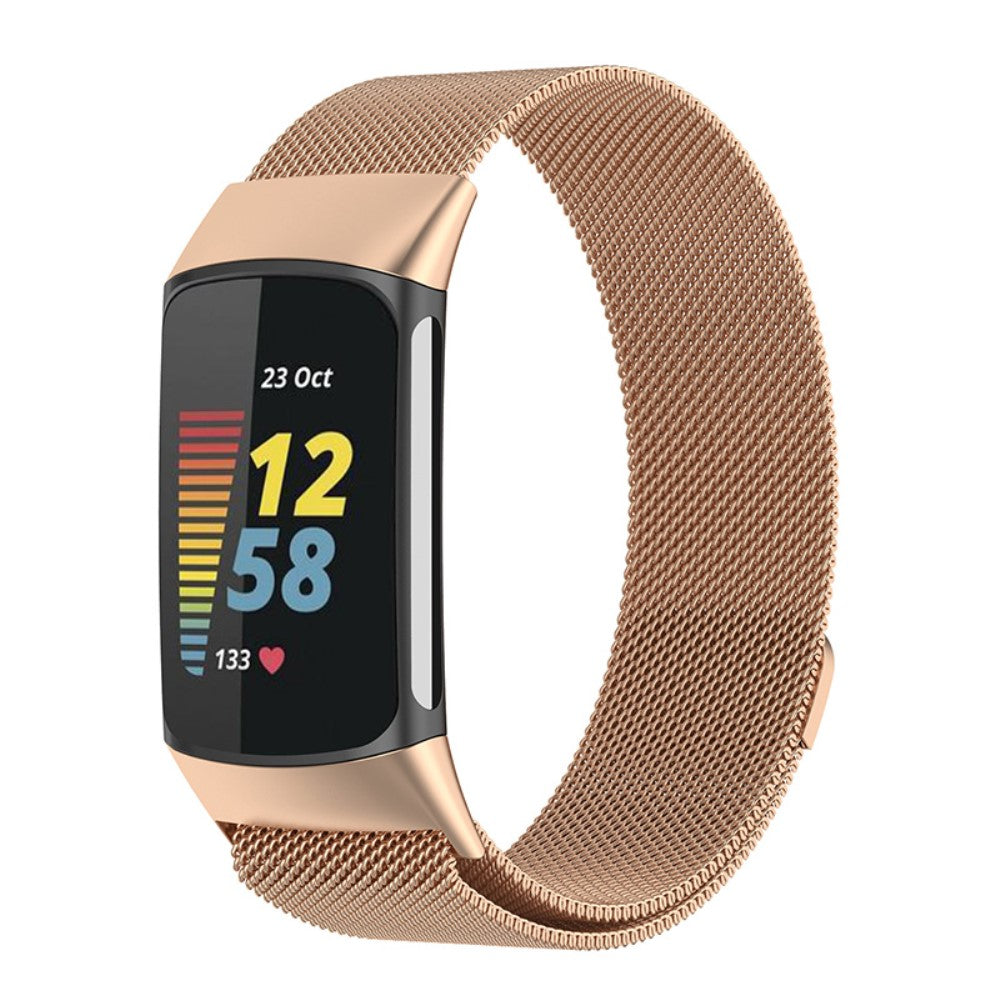 Vildt Fed Metal Rem passer til Fitbit Charge 5