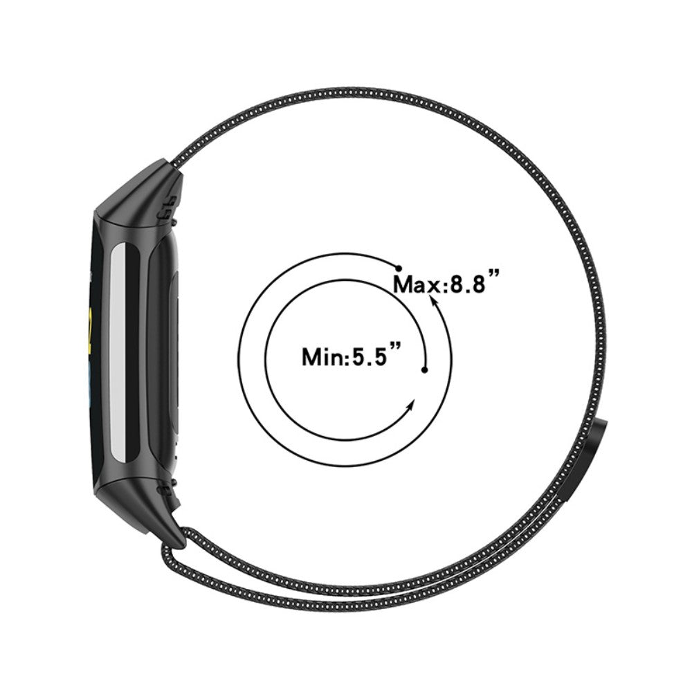 Vildt Fed Metal Rem passer til Fitbit Charge 5