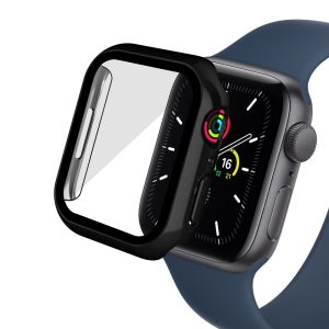 Vildt Fint Cover med Skærmbeskytter i Plastik og Hærdet Glas passer til Apple Watch Series 7 41mm