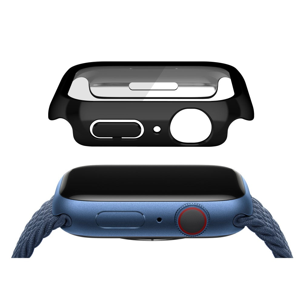 Vildt Fint Cover med Skærmbeskytter i Plastik og Hærdet Glas passer til Apple Watch Series 7 41mm