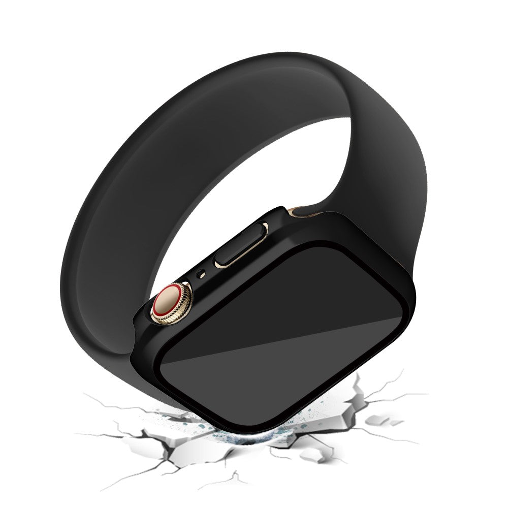 Vildt Fint Cover med Skærmbeskytter i Plastik og Hærdet Glas passer til Apple Watch Series 7 41mm