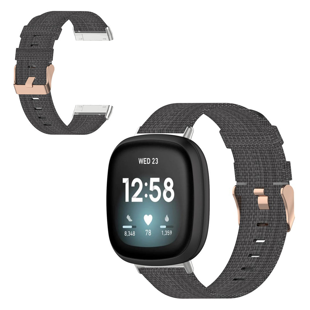 Cool Nylon Universal Rem passer til Fitbit Versa 3 / Fitbit Sense 1 Online salg