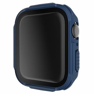 Super Godt Cover med Skærmbeskytter i Plastik og Hærdet Glas passer til Apple Watch Series 7 45mm