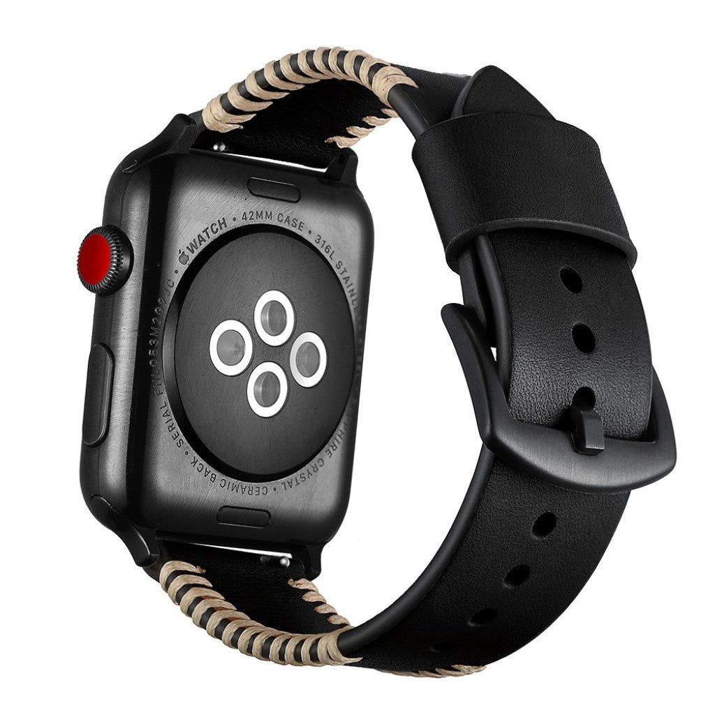 Ægte Læder Universal Rem passer til Apple Watch Series 5 44mm / Apple Watch 44mm