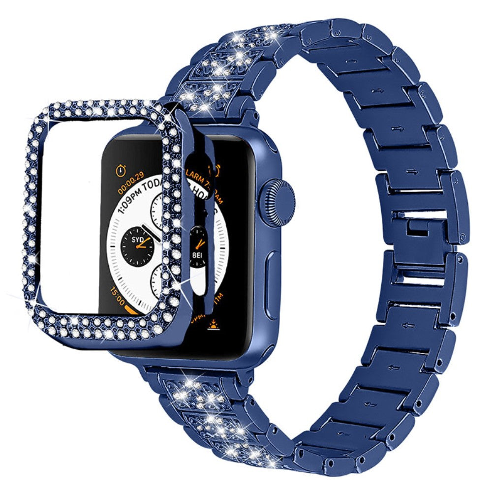 Metal Rem med Cover passer til Apple Watch Series 7 45mm