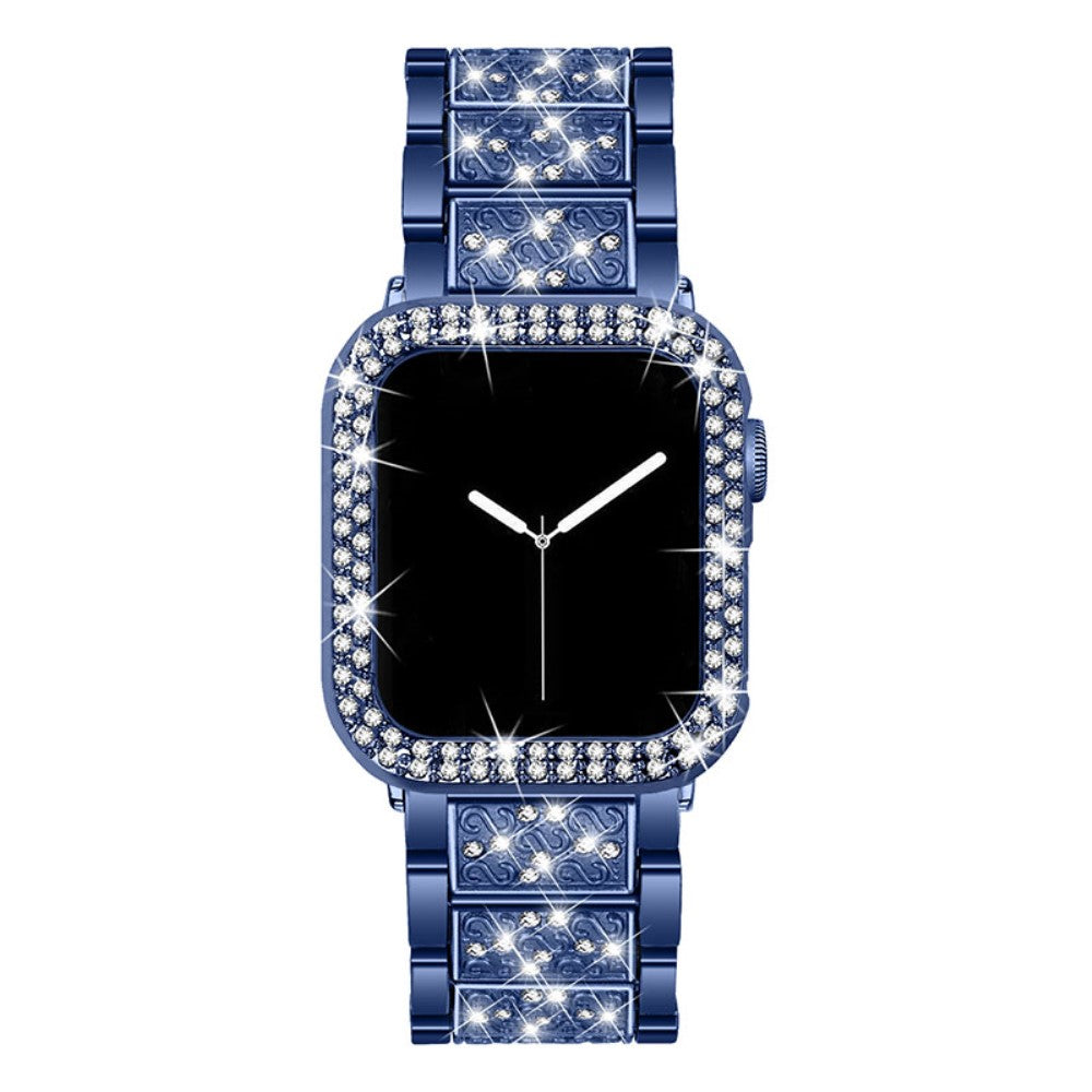 Metal Rem med Cover passer til Apple Watch Series 7 45mm