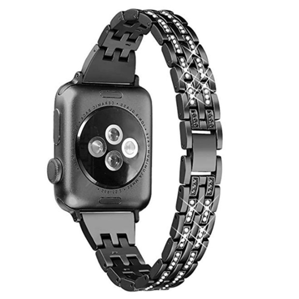 Vildt Godt Metal Og Rhinsten Universal Rem passer til Apple Smartwatch Udsalg