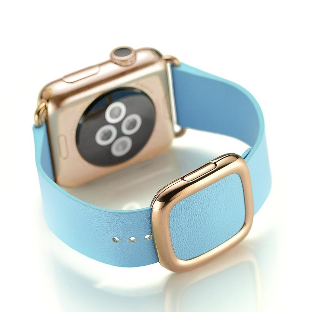 Vildt Hårdfør Ægte Læder Rem passer til Apple Watch Series 4 44mm Online nu