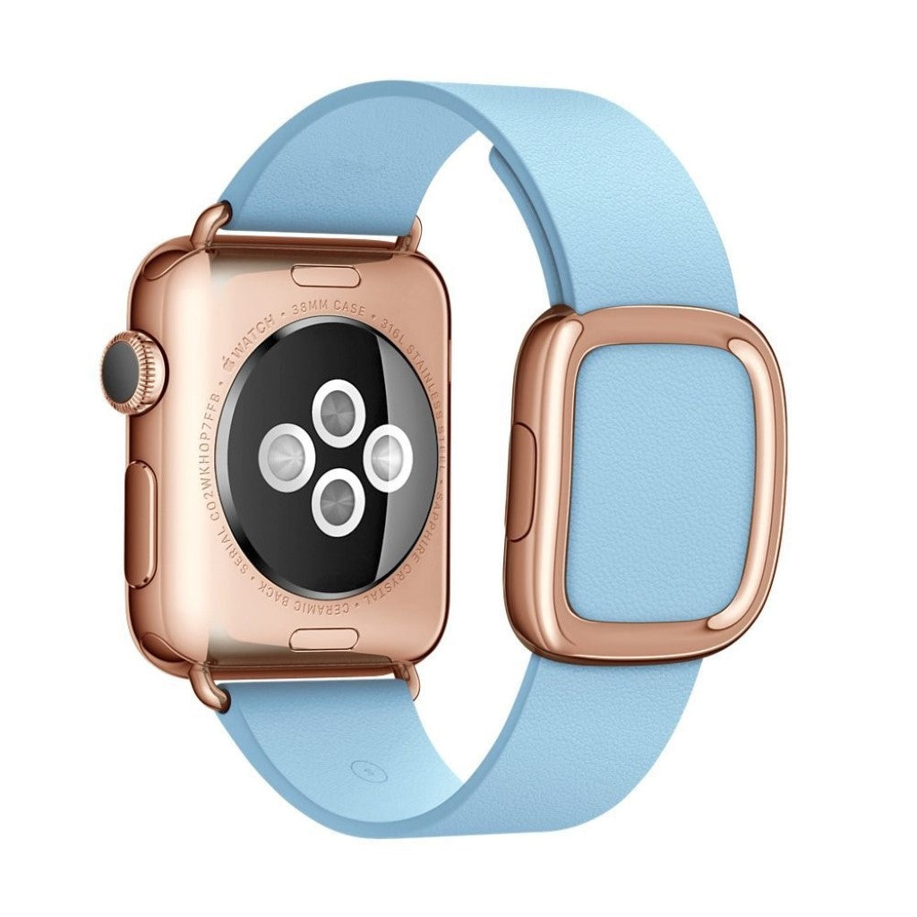 Vildt Hårdfør Ægte Læder Rem passer til Apple Watch Series 4 44mm Online nu