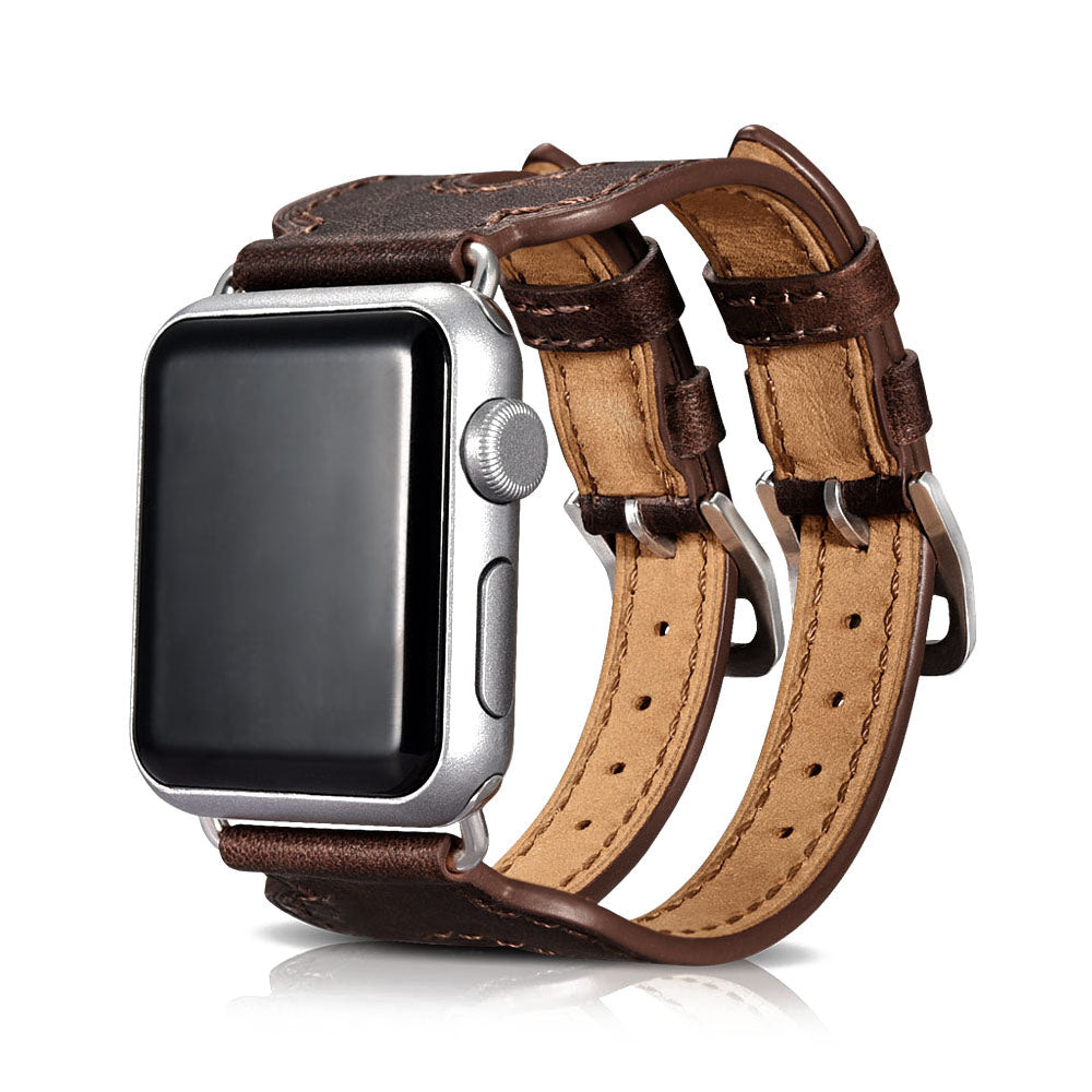 Ægte Læder Universal Rem passer til Apple Watch Series 5 44mm / Apple Watch 44mm
