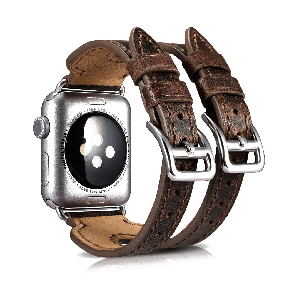 Ægte Læder Universal Rem passer til Apple Watch Series 5 44mm / Apple Watch 44mm