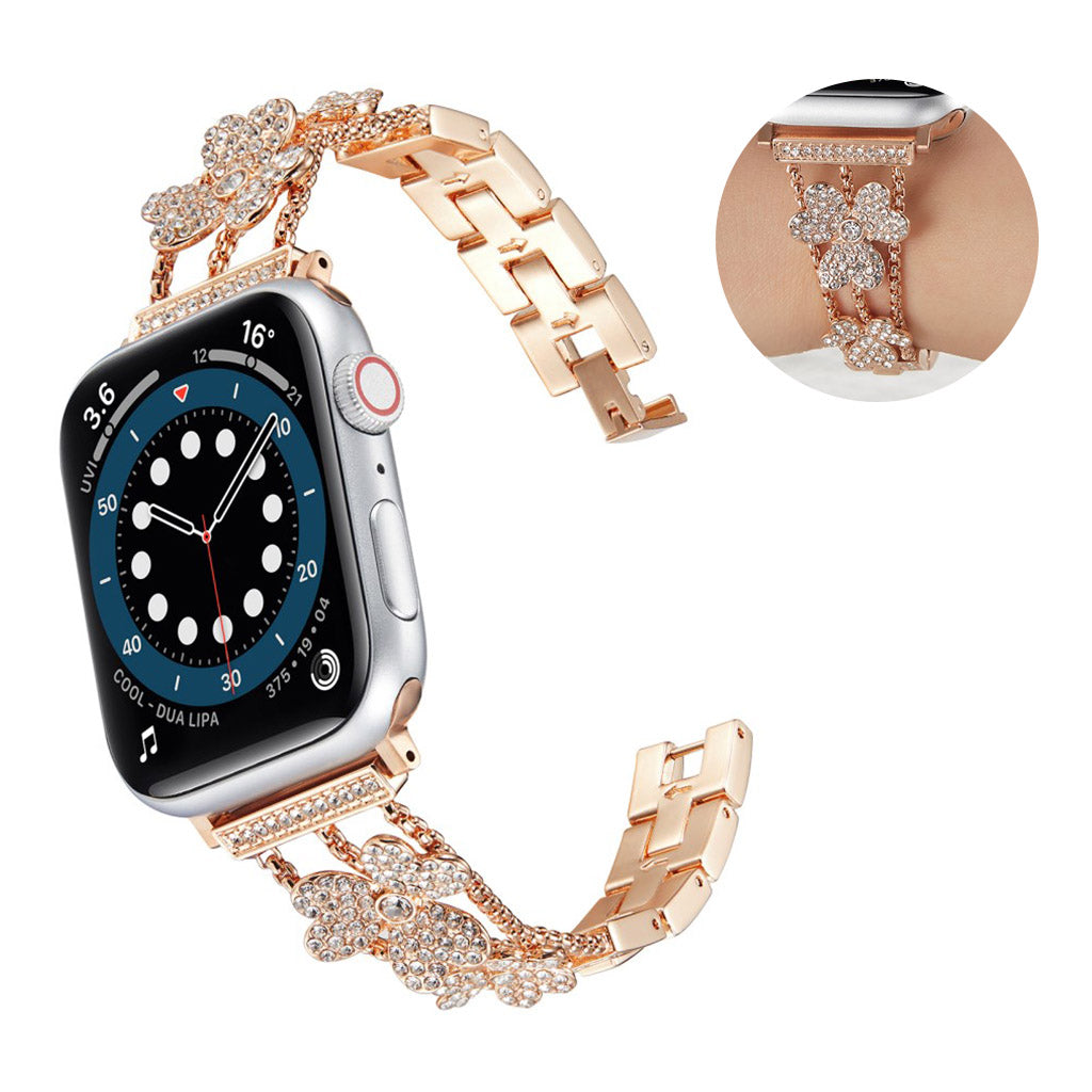 Skøn Metal Og Rhinsten Universal Rem passer til Apple Smartwatch Mode
