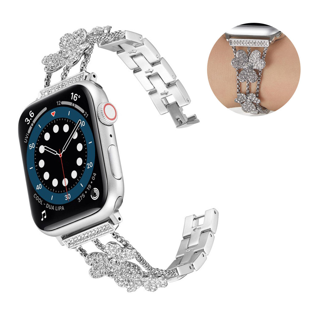 Skøn Metal Og Rhinsten Universal Rem passer til Apple Smartwatch Mode