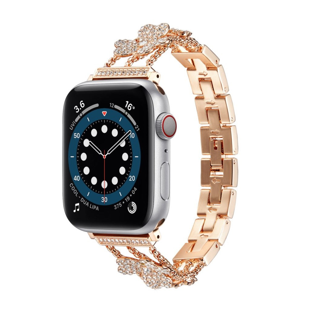 Skøn Metal Og Rhinsten Universal Rem passer til Apple Smartwatch Mode