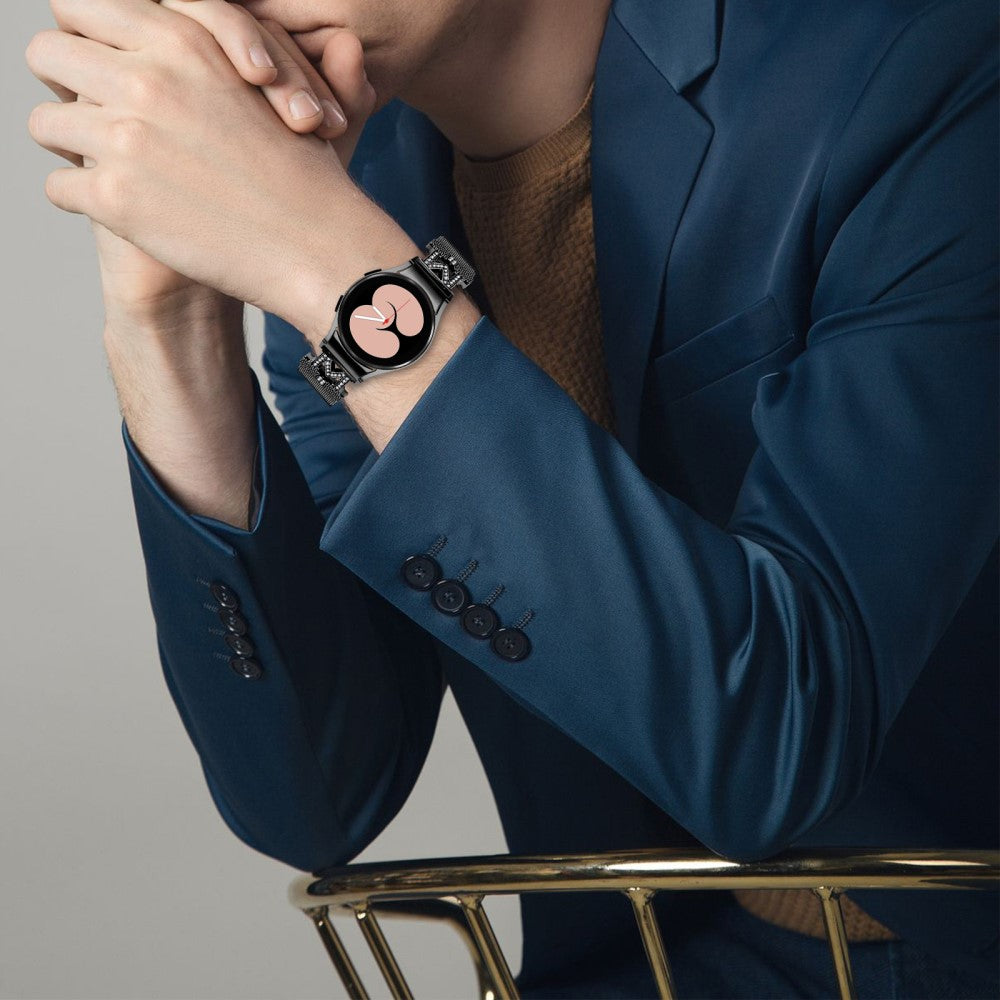 Super Smuk Metal Og Rhinsten Universal Rem passer til Smartwatch
