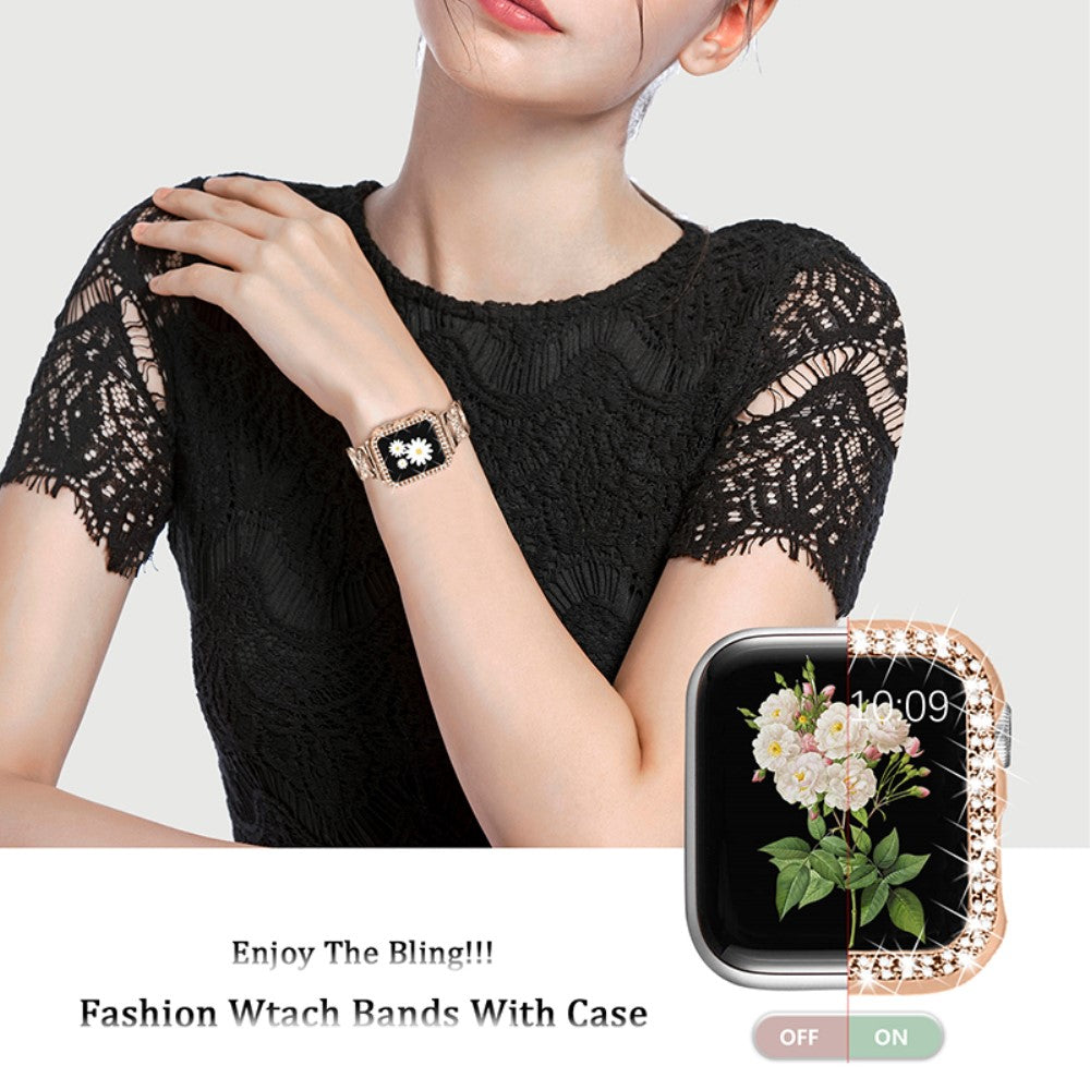 Metal Cover med Rem passer til Apple Watch Series 7 45mm
