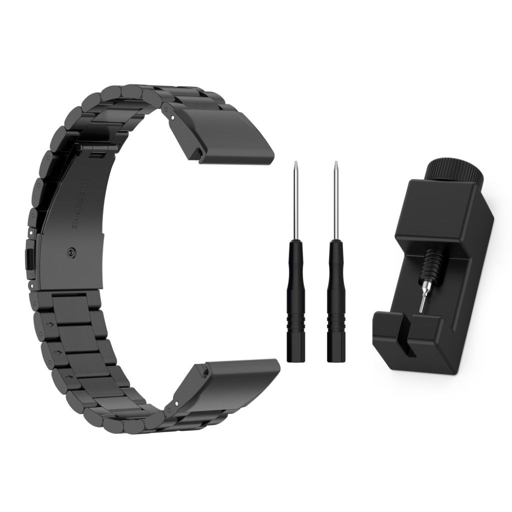 Vildt Sejt Metal Universal Rem passer til Garmin Smartwatch
