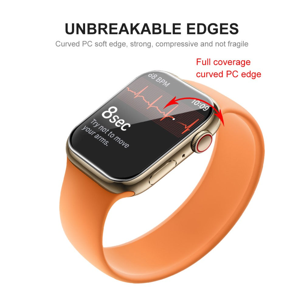 Meget Fed Cover med Skærmbeskytter i Hærdet Glas passer til Apple Watch Series 7 41mm