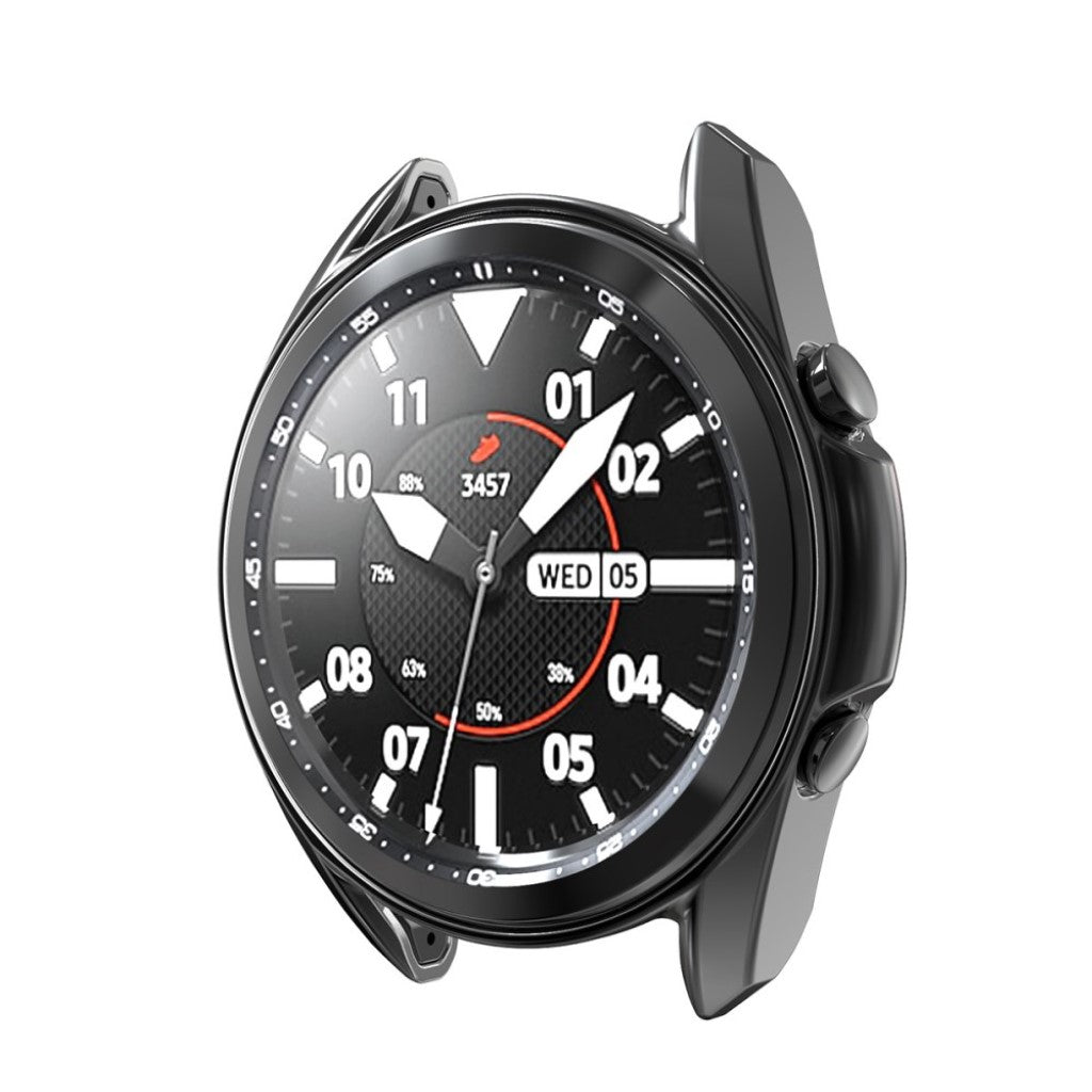 Meget Fint Cover med Skærmbeskytter i Plastik og Hærdet Glas passer til Samsung Galaxy Watch 3 (45mm)