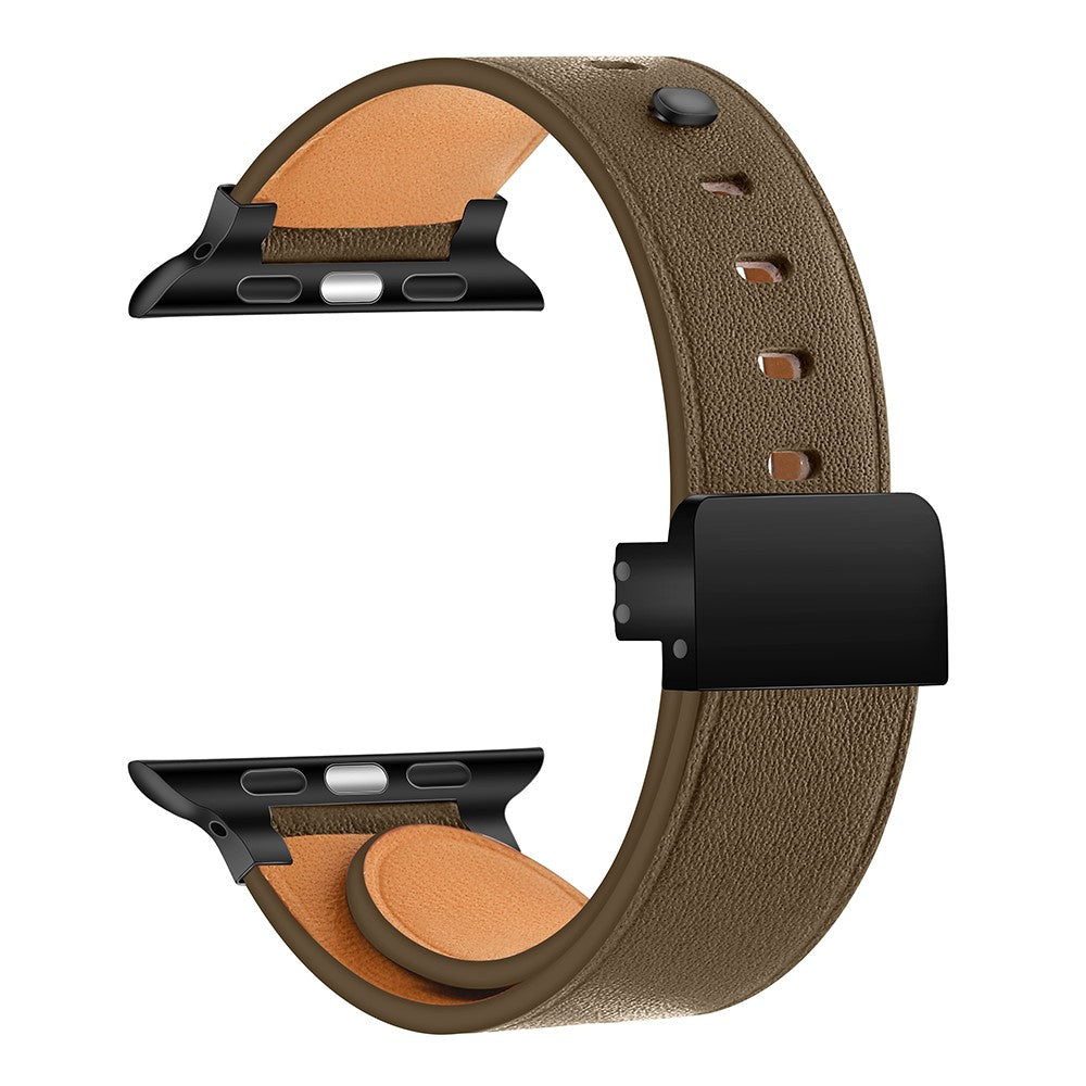 Rigtigt Pænt Ægte Læder Universal Rem passer til Apple Smartwatch Hot på udsalg